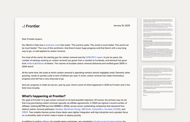 Preview for "Frontier’s 2024 annual letter"