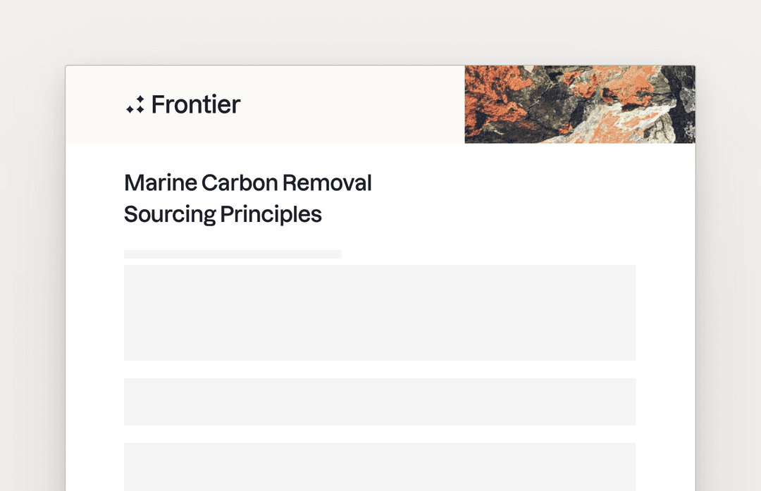 Preview for "Marine CDR buyer principles for responsible procurement"