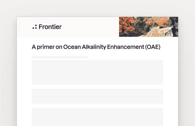 Preview for "Ocean Alkalinity Enhancement primer"